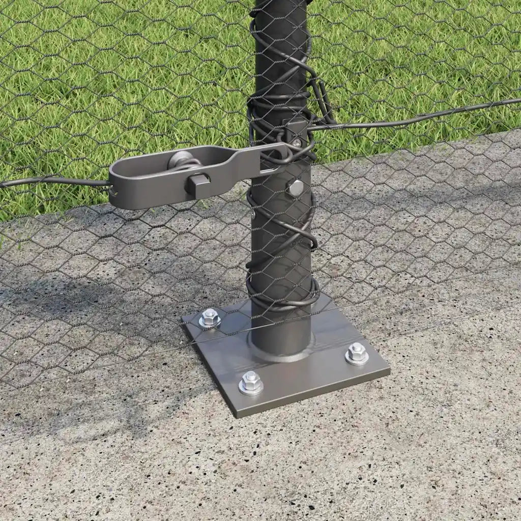 Palo della recinzione Grigio 10 x 1,4 m (rete 13 mm)