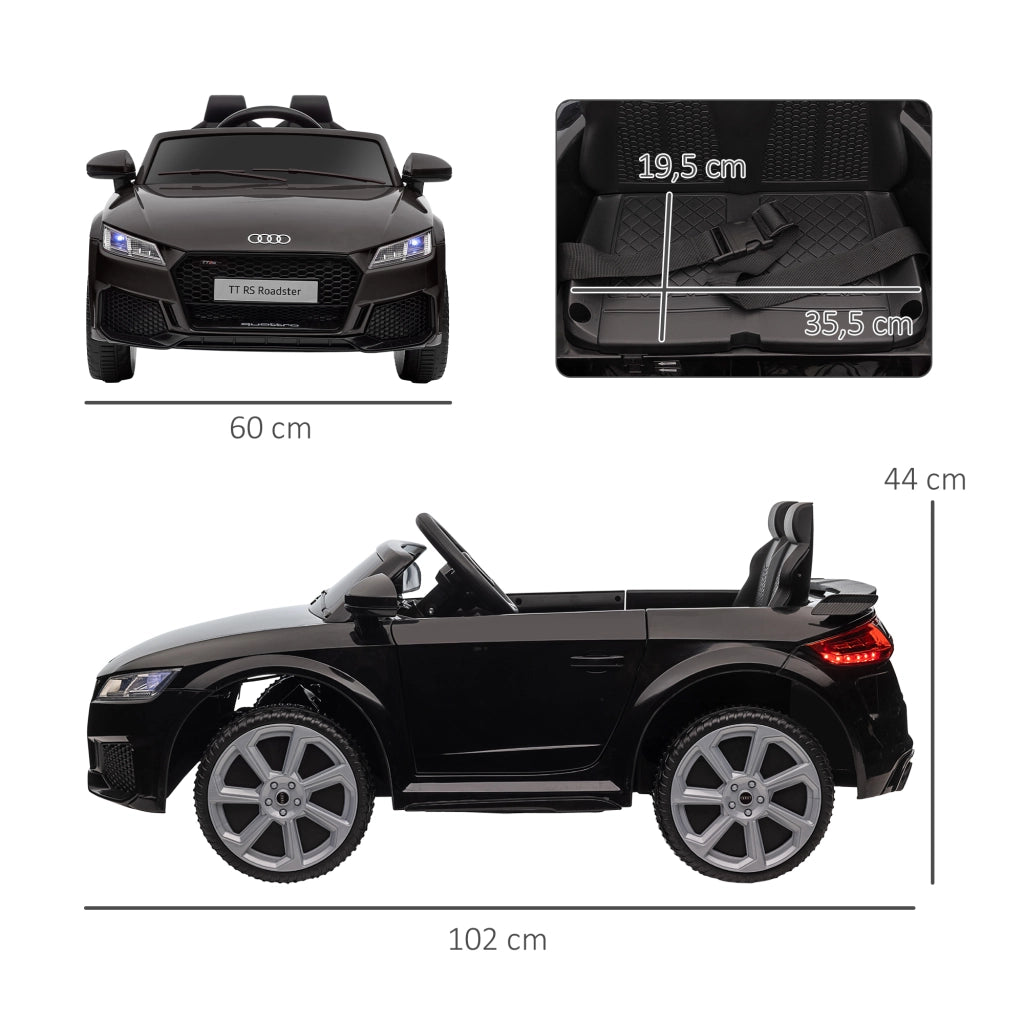 Auto Bambini Audi TT RS Roadster ¨C Minimal ¨C Nero LED Telecomando