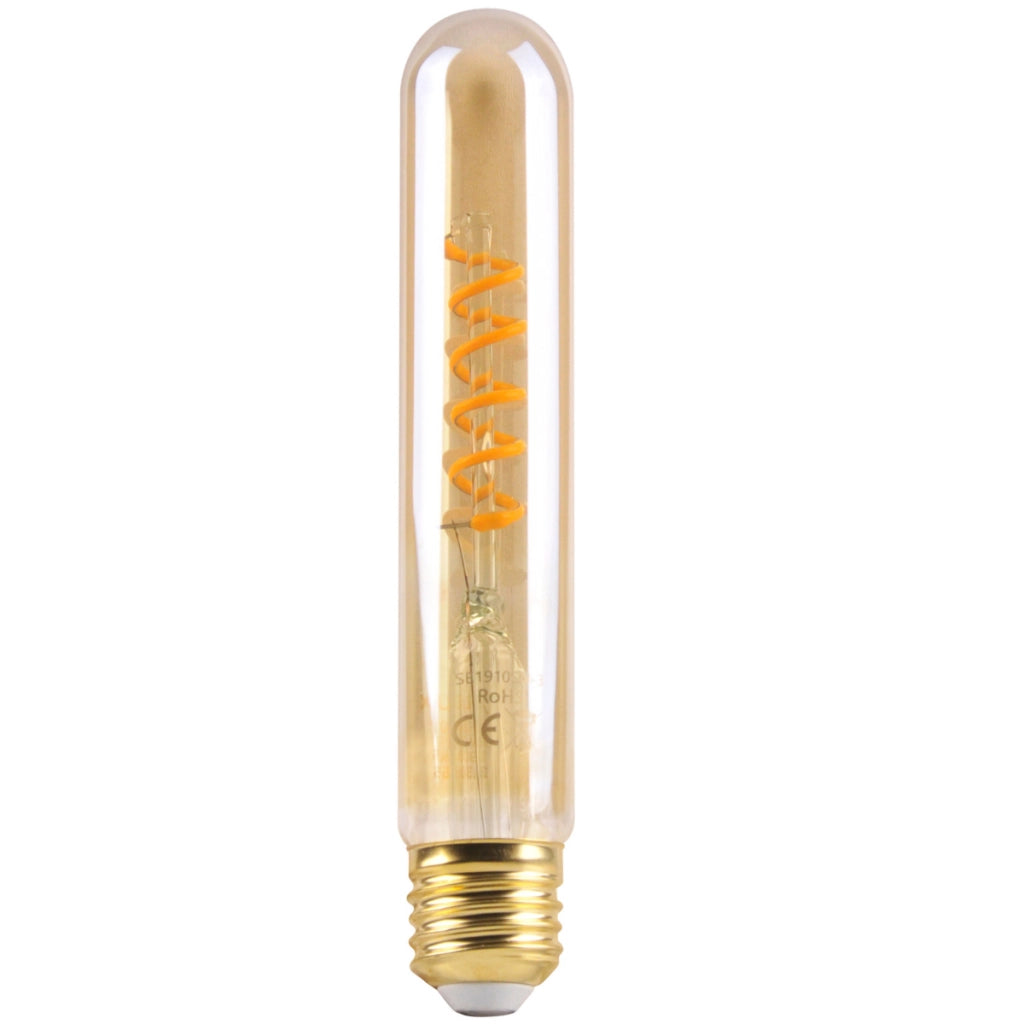 Lampadina LED Filament T30 E27 4W 3000K Ambra Polux