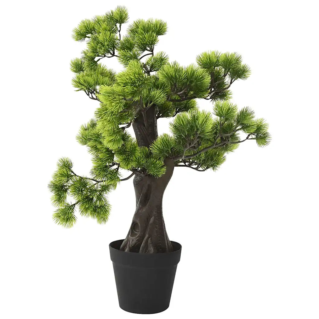 Bonsai di Pino Artificiale con Vaso-Piante Decorative 60 cm Verde 170808