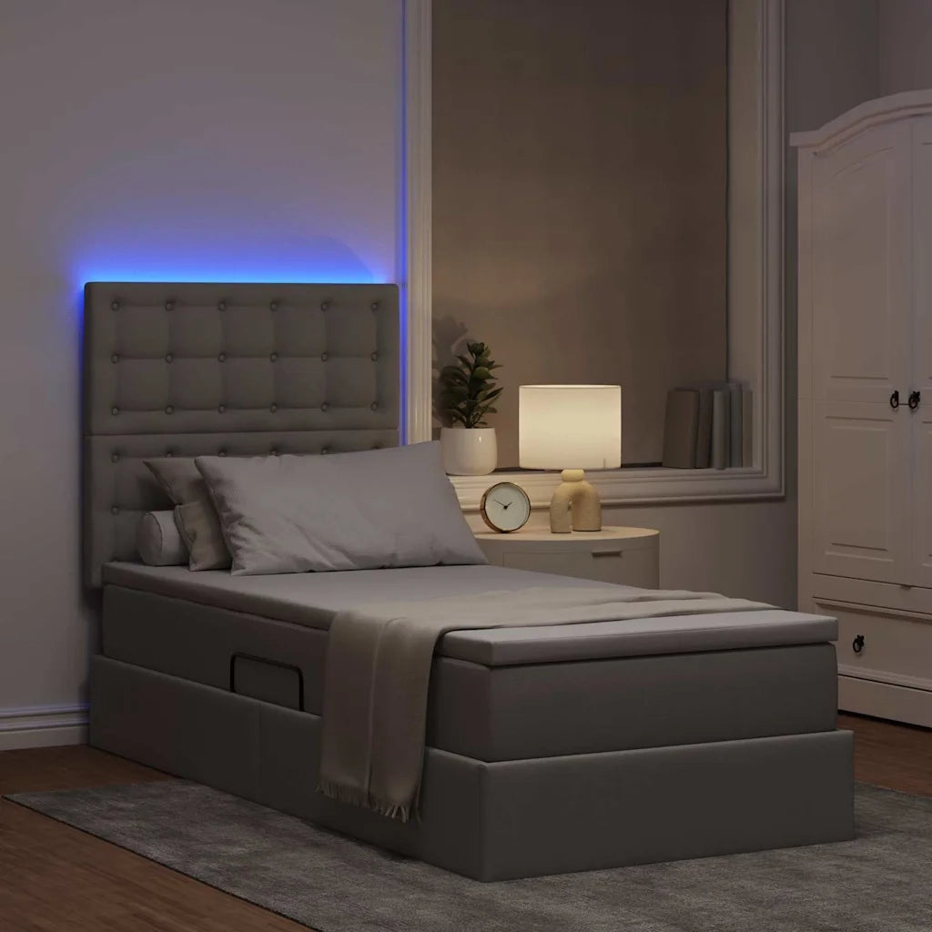 Letto con contenitore e LED Talpa 100 x 200 cm Poliestere
