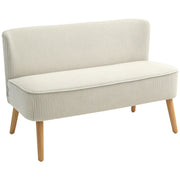 Divanetto 2 Posti ¨C Minimal ¨C Cremewei? Tessuto 117x56.5x77 cm
