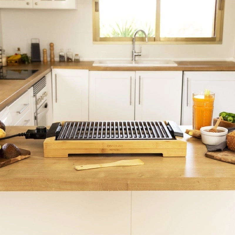 CECOTEC 03092 - Piastra da cucina Tasty&Grill 2000 Bamboo Linestone