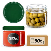 KADAX Sonka vasetti 330ml 50pz 82mm + coperchi verdi