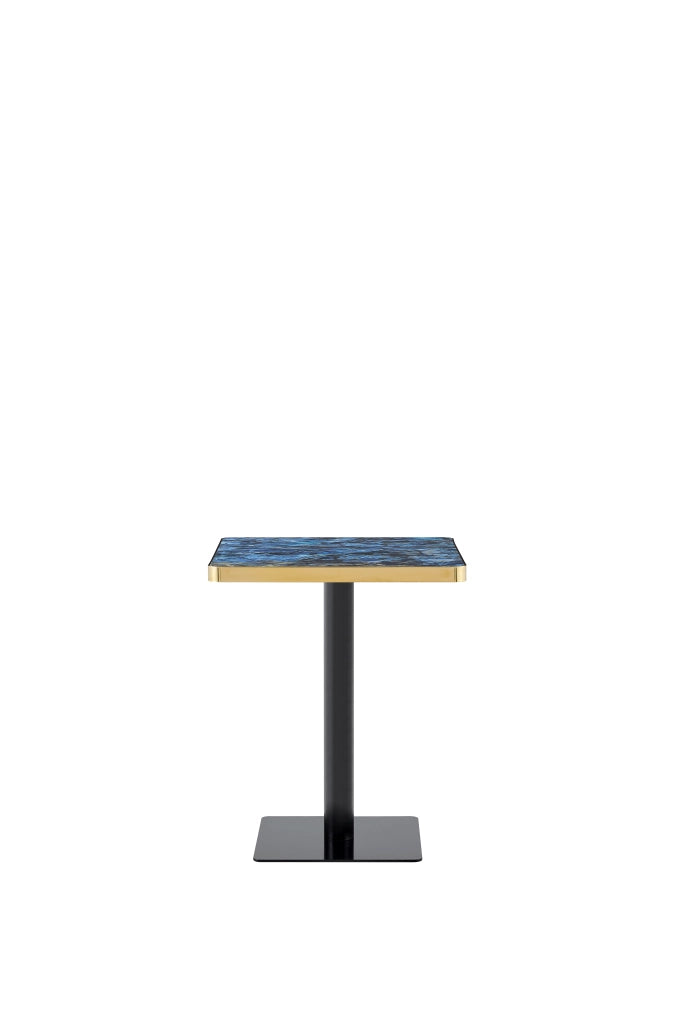 TAVOLO Quadrato 60x60 cm MDF Blu e Metallo