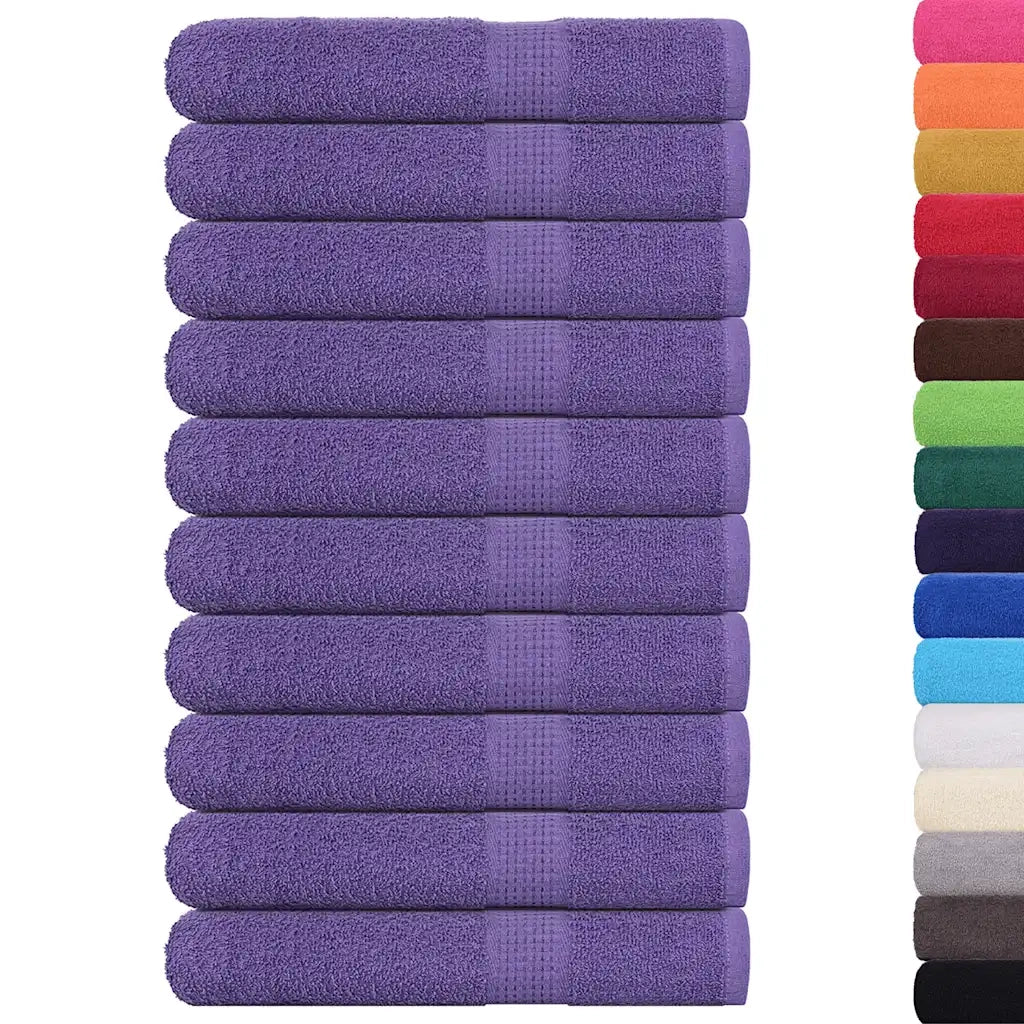 Asciugamani per sauna FROGN 10 pezzi Viola 80x200 cm 360 g/m2