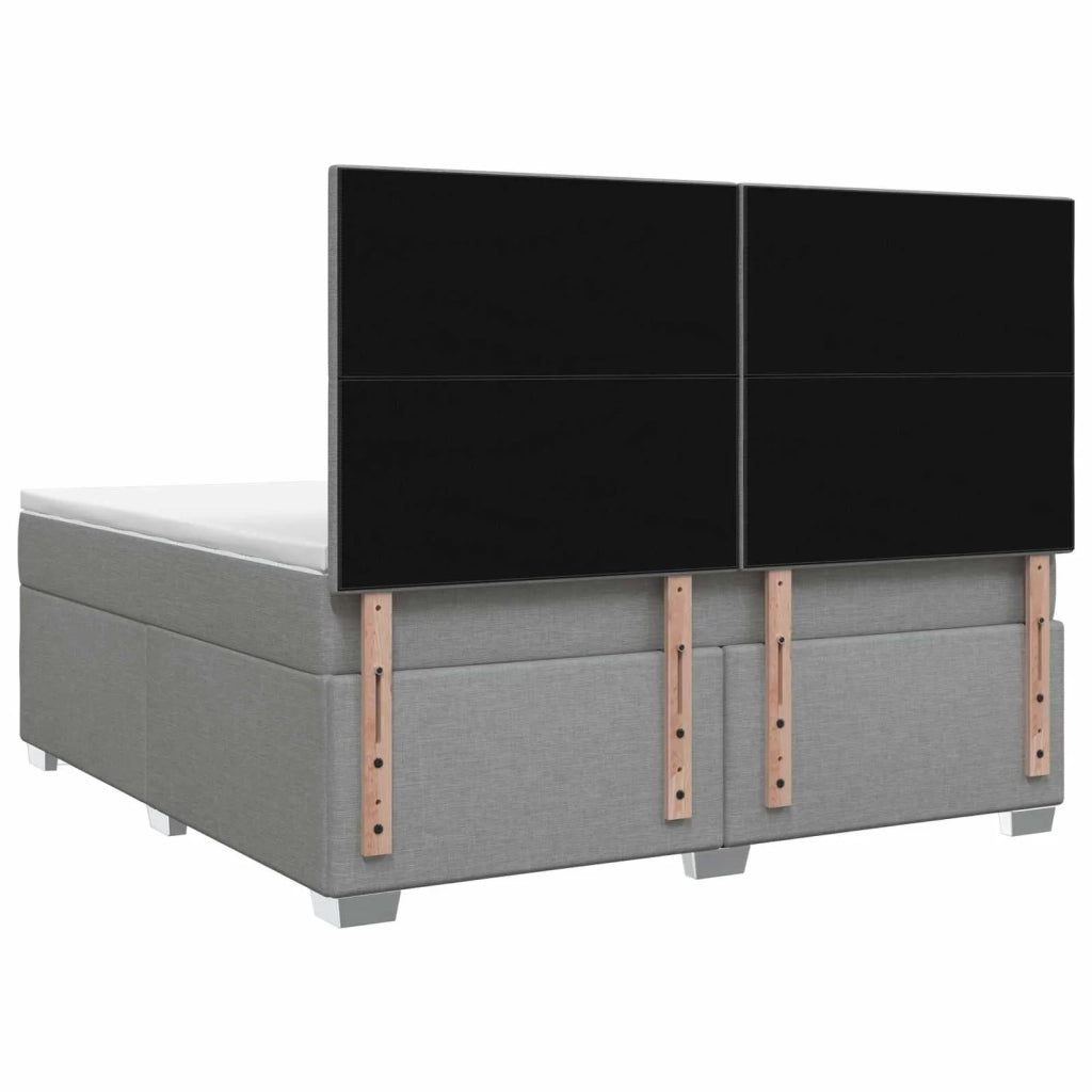 Letto box spring con materasso Grigio Chiaro 160 x 200 cm 3453444
