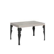 Tavolo allungabile 120/204x80 cm Paxon cashmere gambe antracite