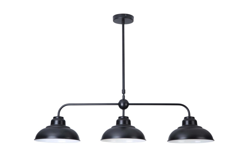Lampada a sospensione Rabalux Dragan nera 3xE27 107cm