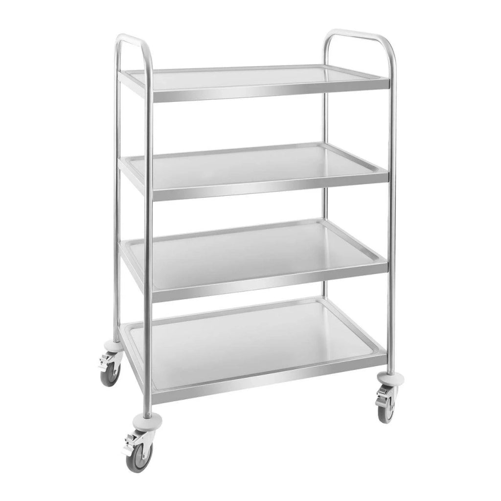 Carrello di servizio - 4 ripiani - 200 kg acciaio inox 14_0000942