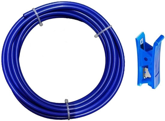 Serpentina per Frigorifero 10 metri - Sostituzione Sana per Alimenti - Sostituzione per Filtro Acqua - Impronta di Liquido Zero - Tecnologia Push-Fit - Taglia Serpentina Blu - Sostituzione per Tubo Acqua