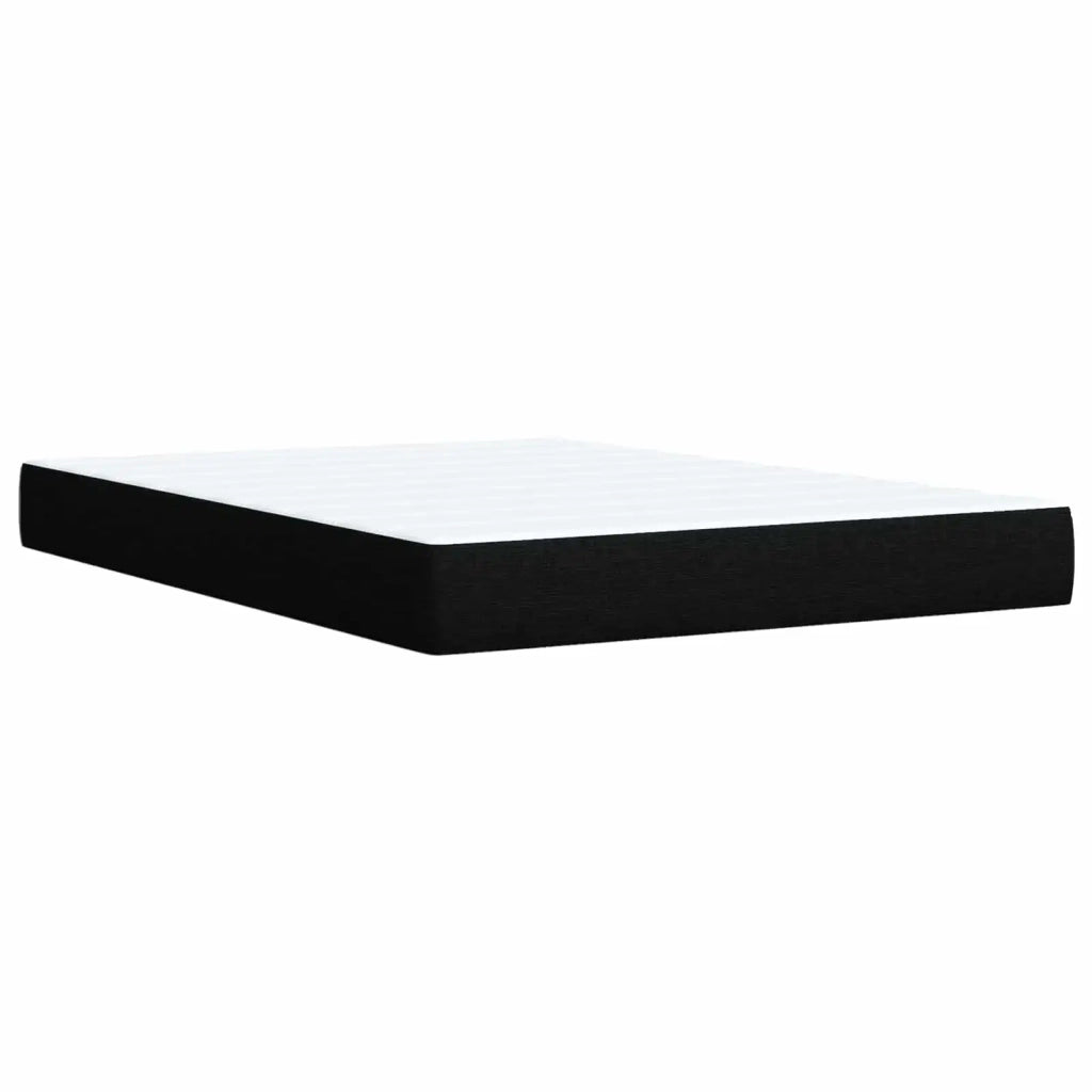 Letto box spring con materasso Nero 140 x 200 cm Tessuto 3452941