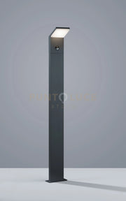 PEARL PALO BASSO LED 8W 900lm, 3000K ALLUMINIO GRIGIO ANTRCITE CM100 IP54 CON SENSORE