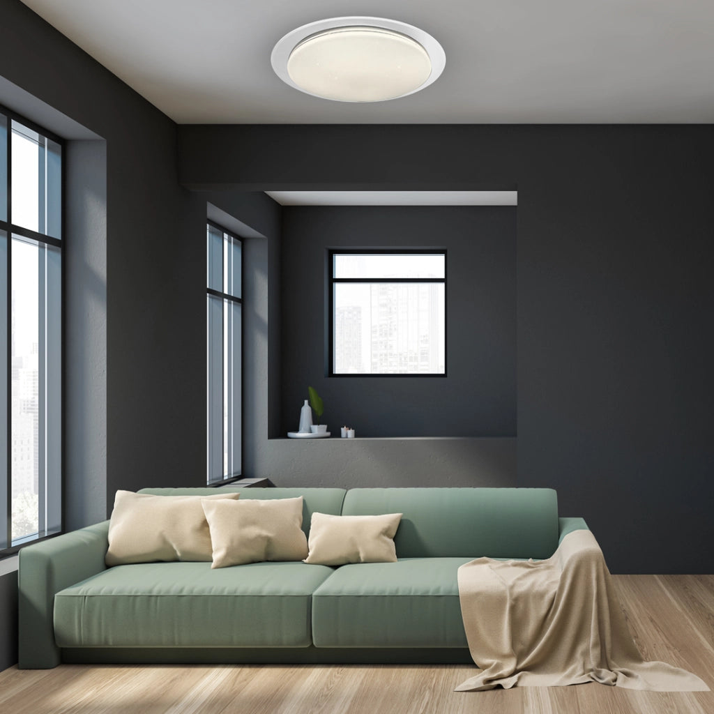 Plafoniera LED Ontario 80W 76cm CCT dimmer telecomando Milagro