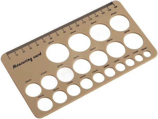 Strumento di misura per la poppa opzionabile 1,5 m - materiale silicona - prevenzione del dolore - facile da utilizzare - adatto per l'allattamento - misuratore di areola della poppa