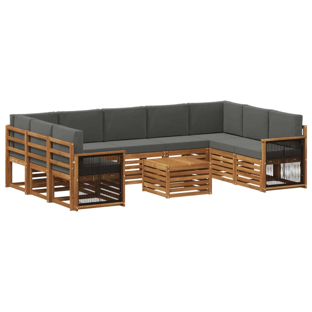 Set divani Legno di Acacia Massello 3384863