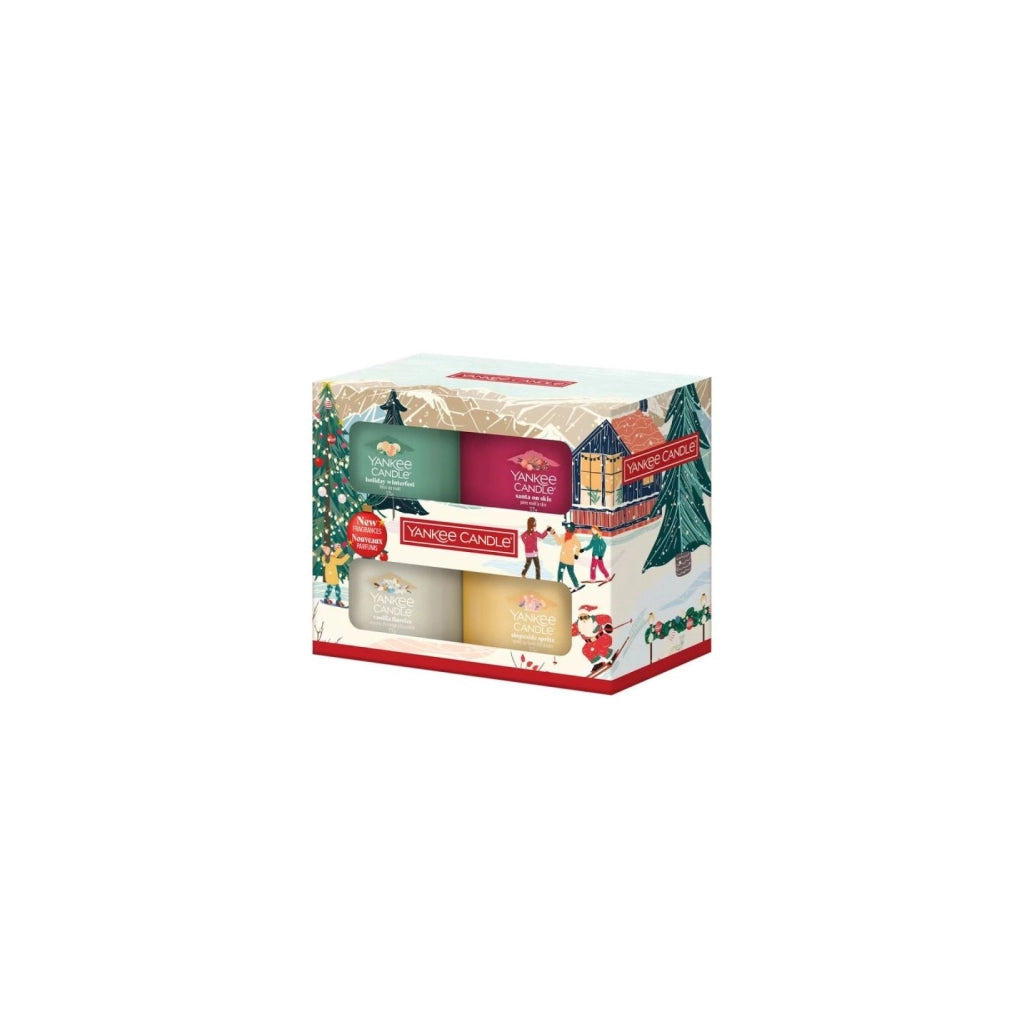 Confezione regalo 4 candele mini