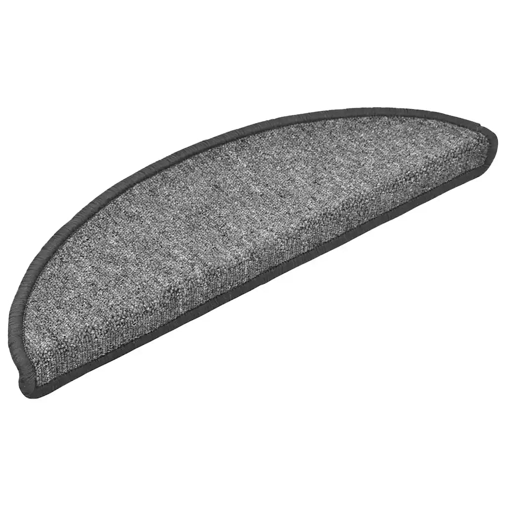 Tappetini per scale 30 pz 56x17x3 cm Grigio scuro Semicircolari 3365734