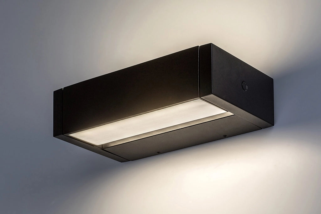 Applique esterna moderna nera 23cm LED 18W IP54 Rabalux