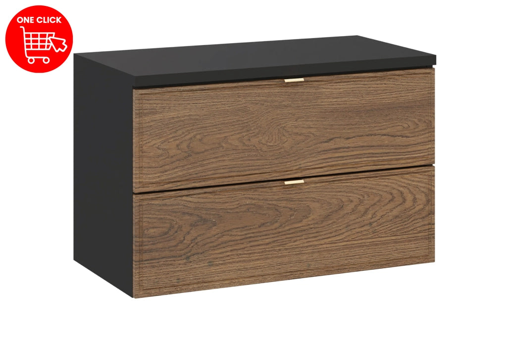 Set mobili bagno 80 cm con piano Talia Casella 80 cm
