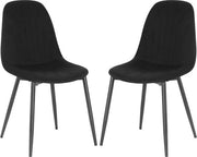 Set di 2 poltrone da pranzo in velluto - Poltrona da pranzo - Stil, ergonomico e comodo - Nero 

Modello: Kamyra 
Codice prodotto: 
Specifica: Ergonomico e comodo