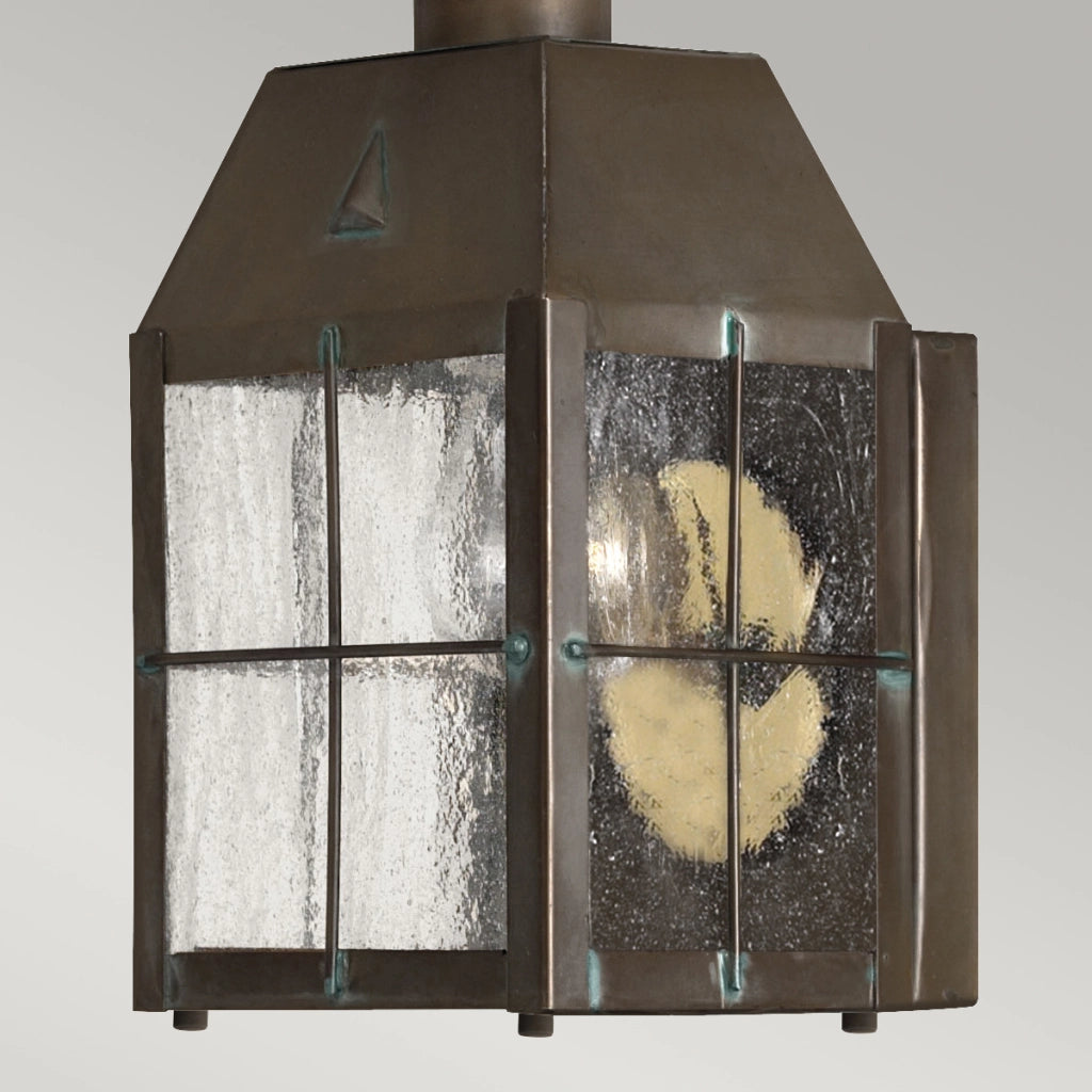 Applique esterna ottone anticato E27 60W Nantucket