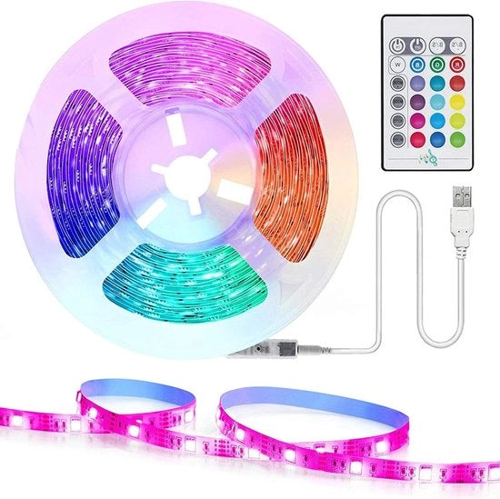 Tape di illuminazione LED multicolore RGB per TV da 2m con telecomando