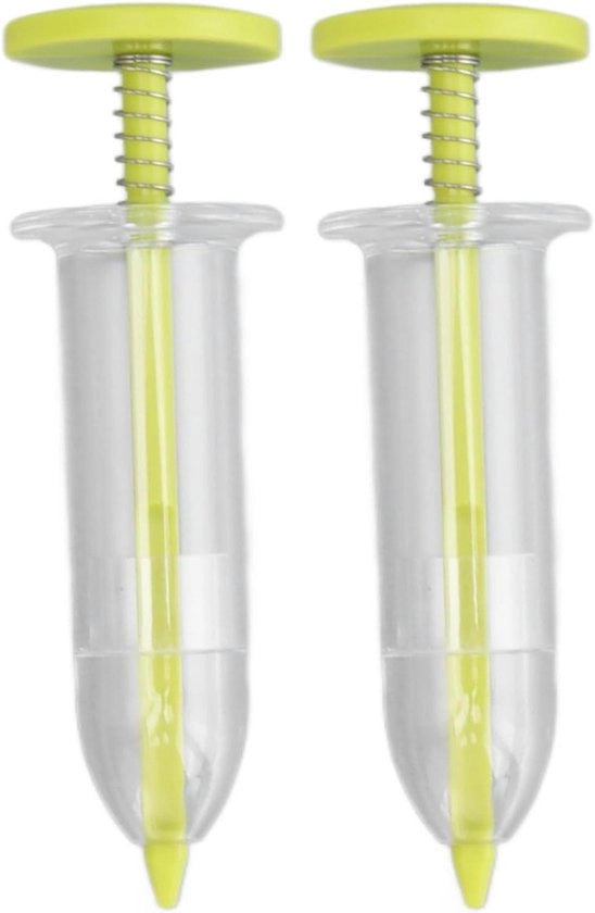 Dispensatore di Semi Miniaturizzato - Diffusore di Semi Piccolo 9,9 x 3,3 x 3,3 cm Seeder Portatile con Regolazione per Semina Horticulturale - 2 pezzi
