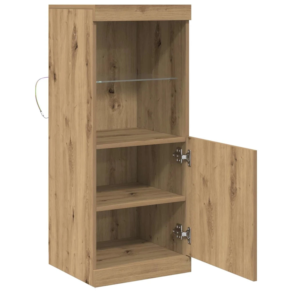 Madia LED Rovere artigianale 41 x 37 x 100 cm Legno multistrato 863040