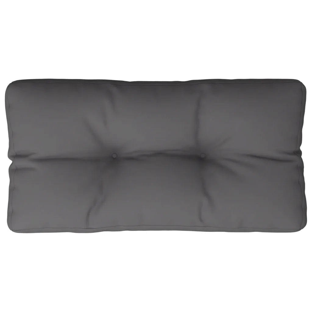 Cuscino per Pallet Antracite 80x40x12 cm in Tessuto 360601