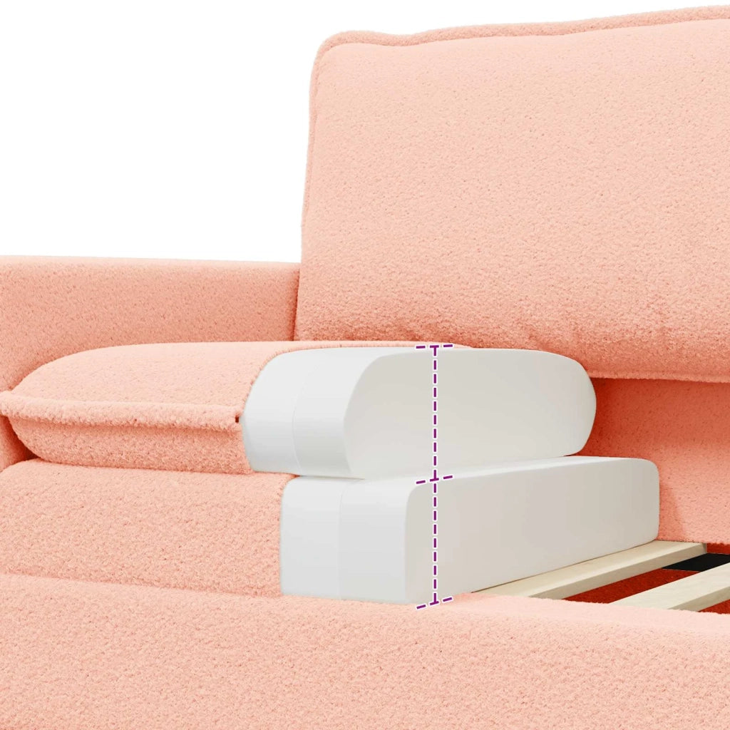 Set di divani 2 pz Rosa Tessuto 3417079