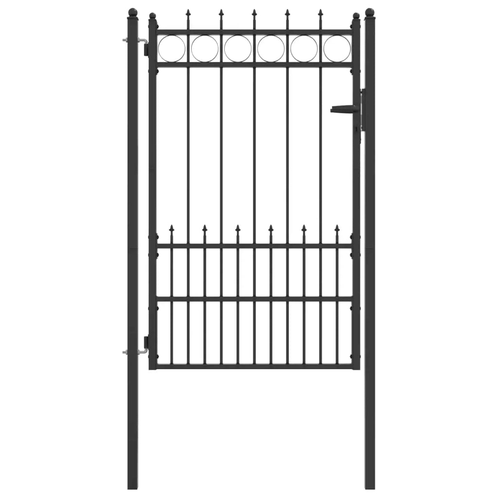 Cancello per recinzione HORST Acciaio Nero Bloccabile 42034071