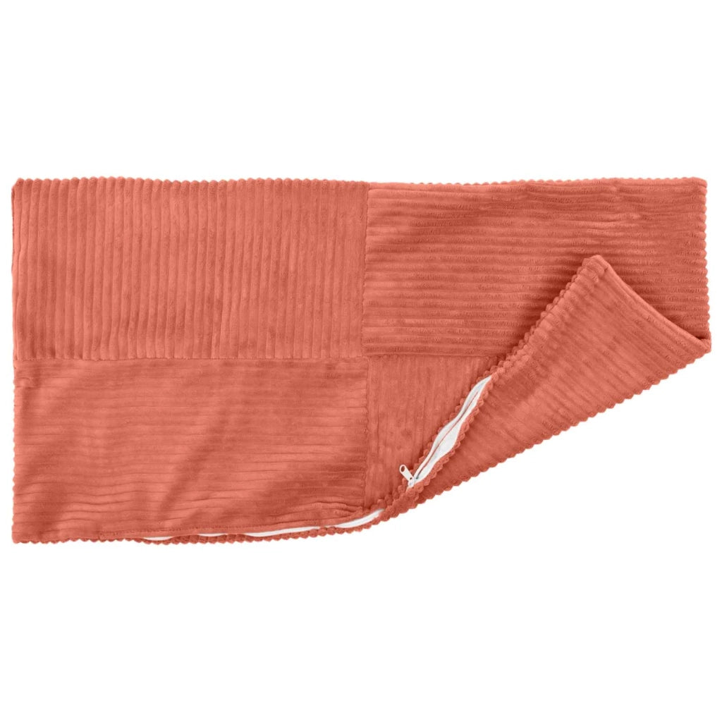 Federa 2 pcs ALMELO Rosso Arancio 30 x 50 cm corduroy 913965