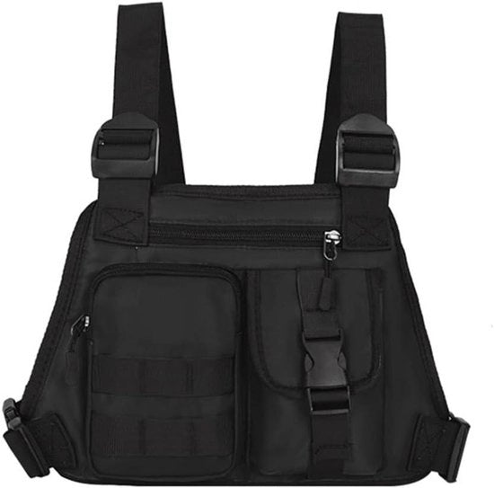 Borsa Petto Tattica - Zaino Acquario con Pockets Multipli per Corsa Escursionismo Campeggio Ciclismo