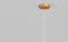 SOSPENSIONE OTTONE SAT. 1 LUCE VETRO MEDIO BRONZO 1194OS-S25-BR