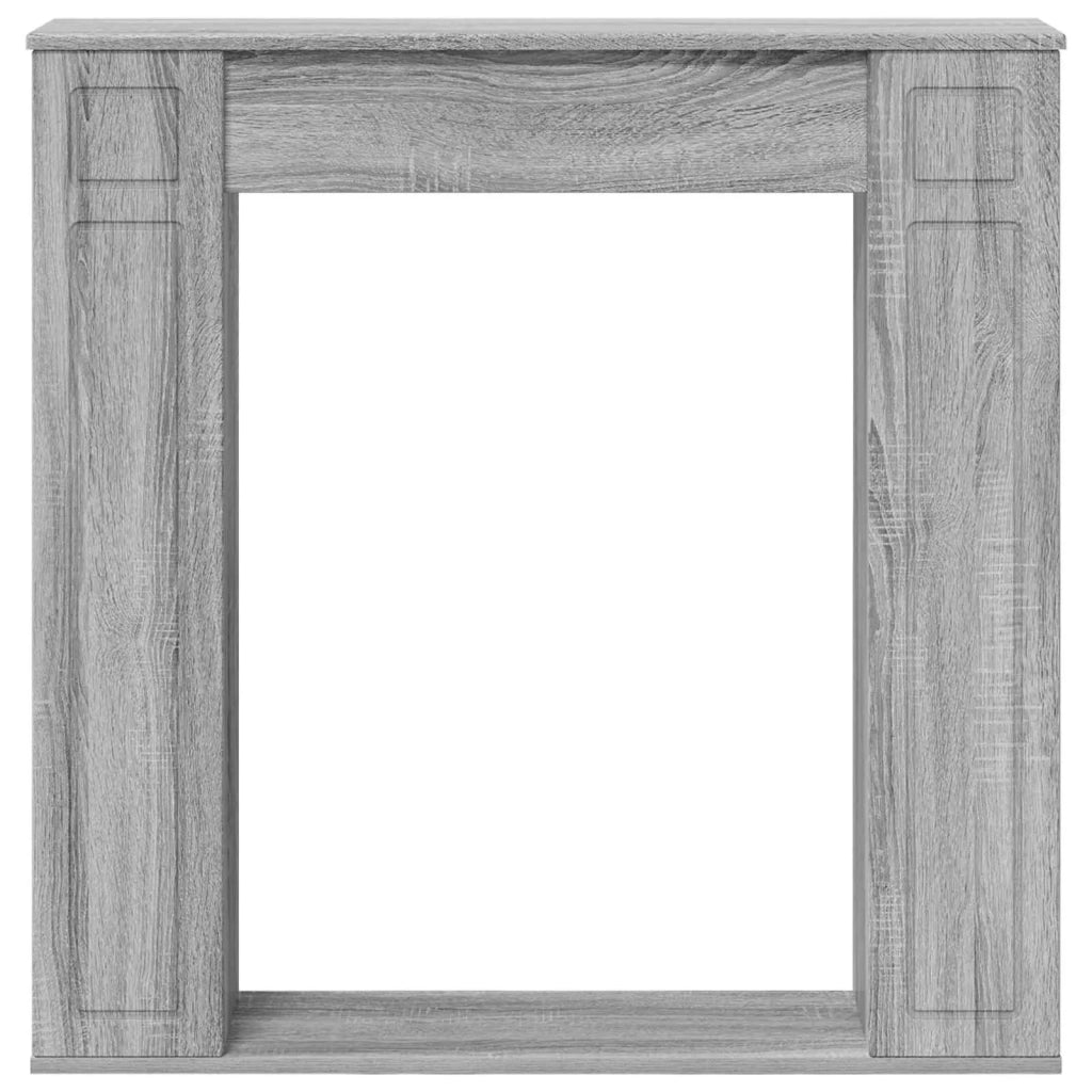 Cornice per camino Sonoma grigio 100 x 20 x 100 cm 8006621
