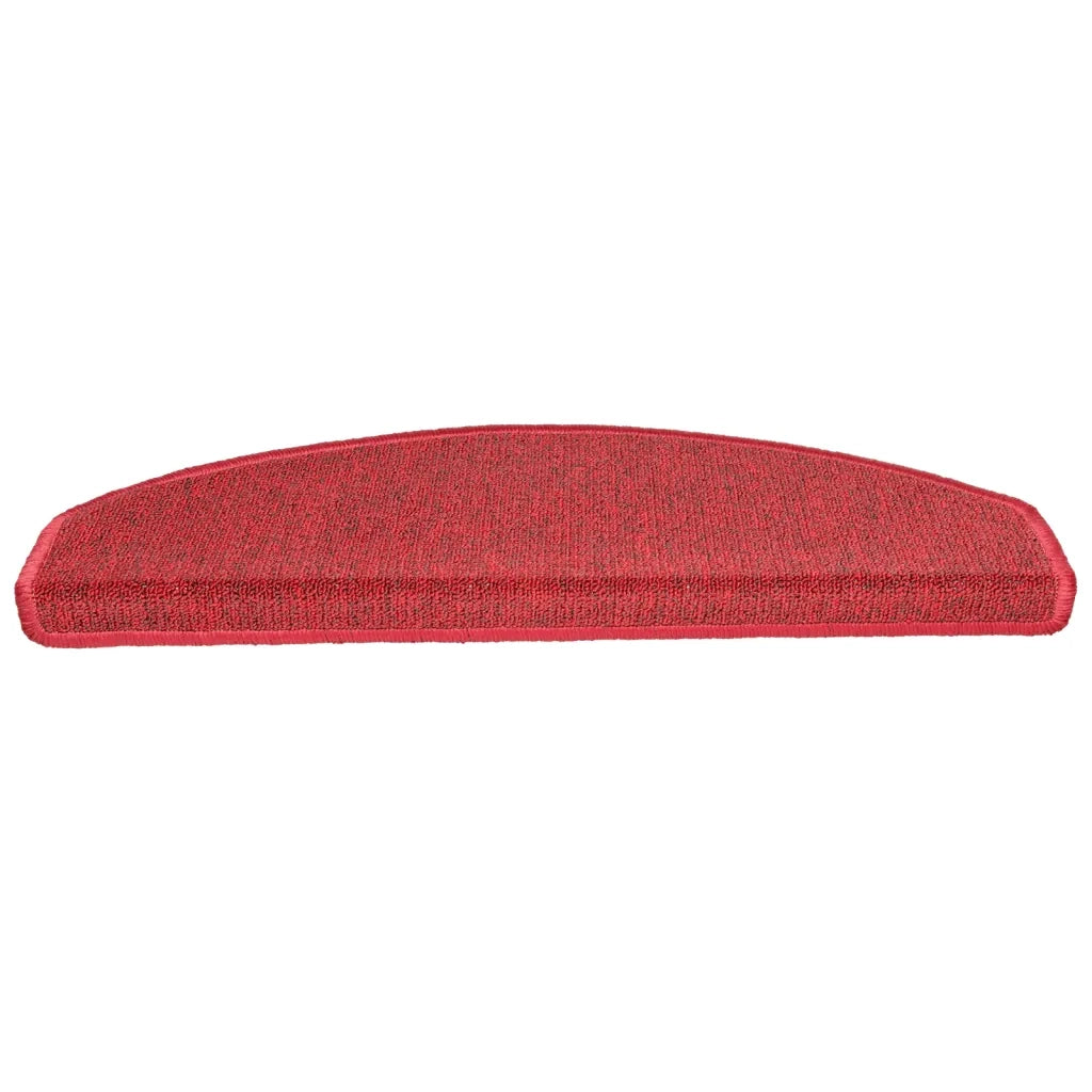 Tappetini per scale 10 pz 65x24x4 cm Rossi Semicircolari Grandi 149761
