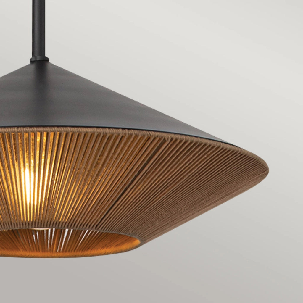 Lampada sospensione Daphne Alora Mood nera E27 Ø38