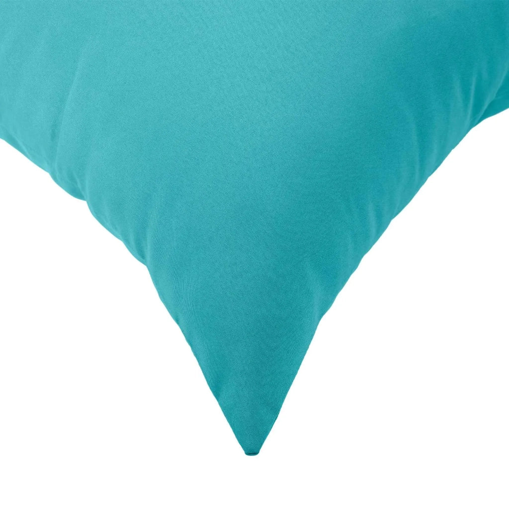 Federa 2 pcs HEERLEN Turchese 45 x 45 cm Poliestere 910537
