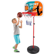 Canestro basket altezza regolabile con tabellone e palla bambini MEDIUM 94938