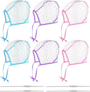 Doppi di colore per capelli in plastica con aghi per capelli - Set da 6 - Doppi per capelli colorati per parrucchieri - Blu Rosso Viola