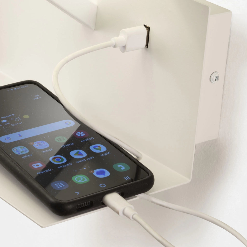 Applique con usb ALIEEN bianco