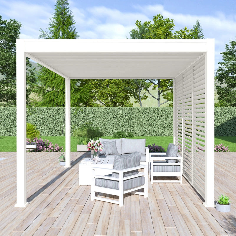 Pergola bioclimatica OmbrÃ©aÂ® VS 3x4M - Bianco