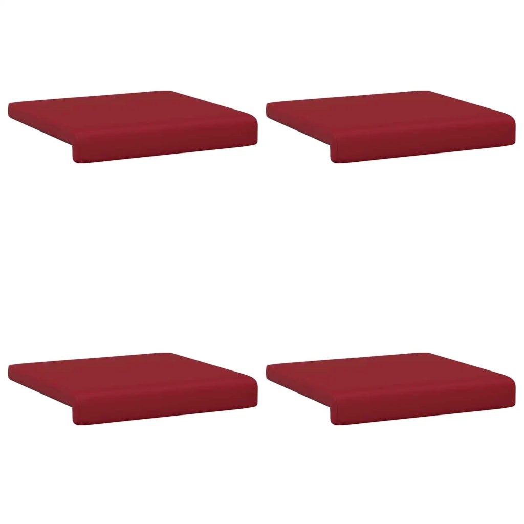 Cuscino per panchina 4 pcs Similpelle Rosso Vino 42043114