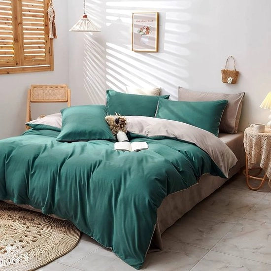 Set di coperte per letto reversibili - moderno e confortevole - 3 pezzi - 220 x 240 cm
