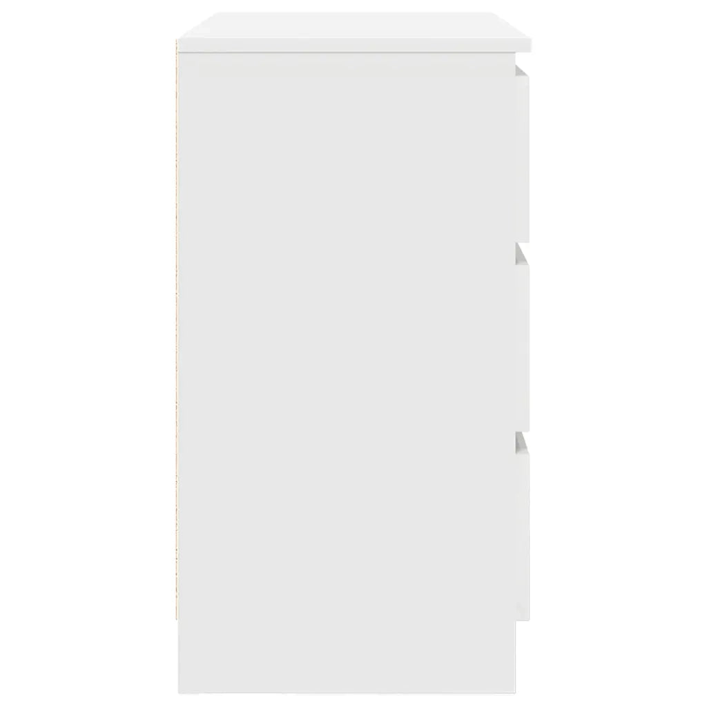 Credenza con Cassetto-Buffet-Armadio da cucina Bianco 71x35x65 cm in Legno Multistrato 392932