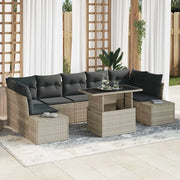 Set Divano da Giardino 8 pcs Grigio chiaro e grigio scuro 3357875