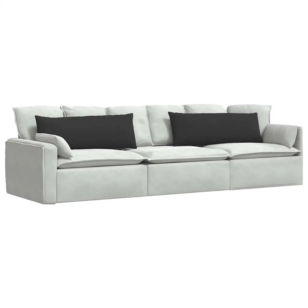 Cuscini da Divano 2 pcs Nero 120 x 40 cm Tessuto 42013814
