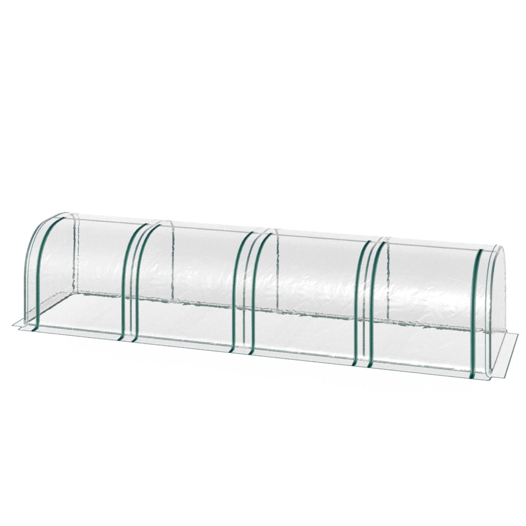 Serra da Giardino per Pomodori ¨C Xylo ¨C Acciaio PVC Anti-UV Verde 4L x 1l x 0,80H m