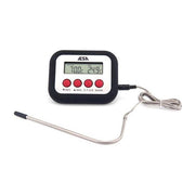Ilsa ILS355308 Termometro Digitale da Forno con Sonda Acciaio Inox 12 cm Cavo 80 cm Range -50°C +250°C Timer 99 min